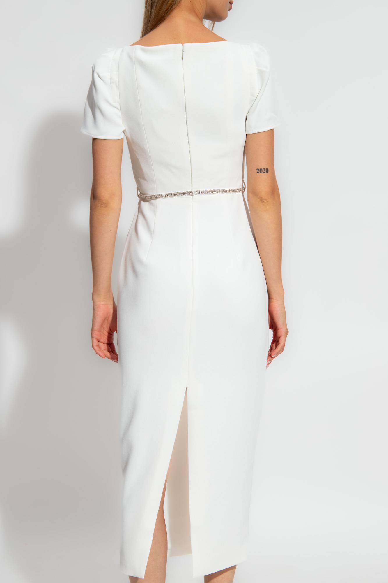 White form fitting clearance dress